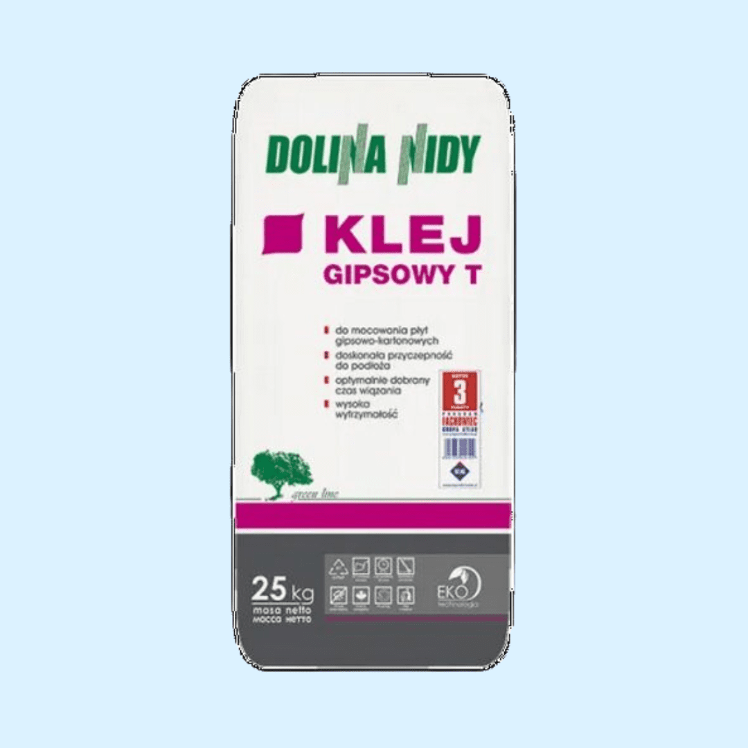 DOLINA NIDY KLEJ GIPSOWY DO PŁYT GK T 25KG