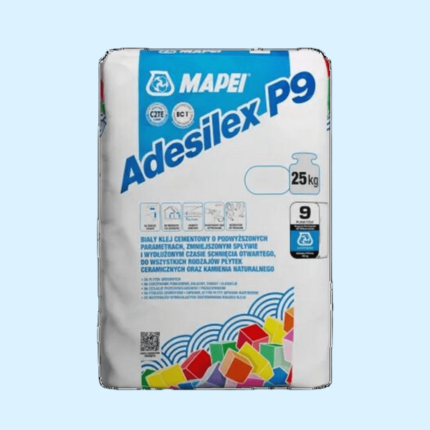MAPEI KLEJ ADESILEX P9 BIAŁY 25 KG BIAŁY ELASTYCZNY DO PŁYTEK