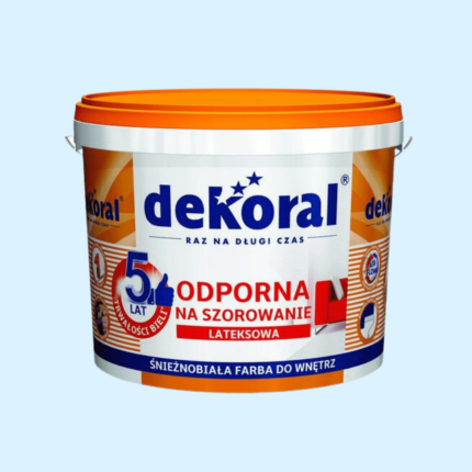 Farba Dekoral Akrylit W biała 10l