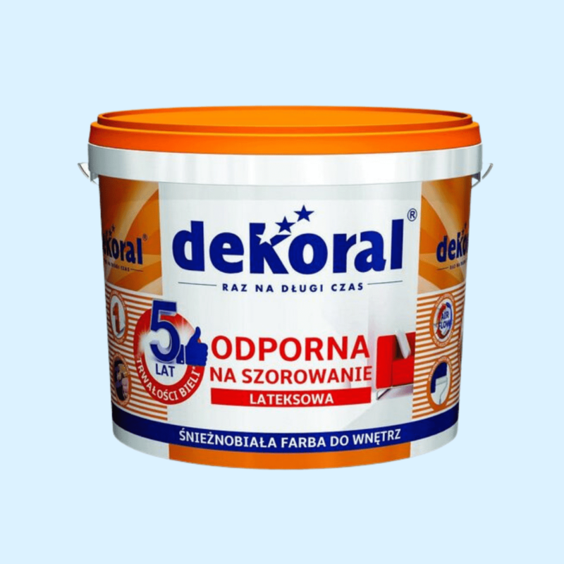 Farba Dekoral Akrylit W biała 10l